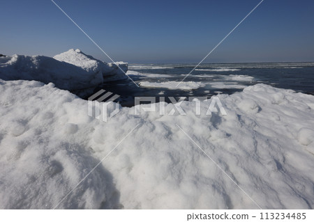 北海道鄂霍茨克海流冰山 113234485