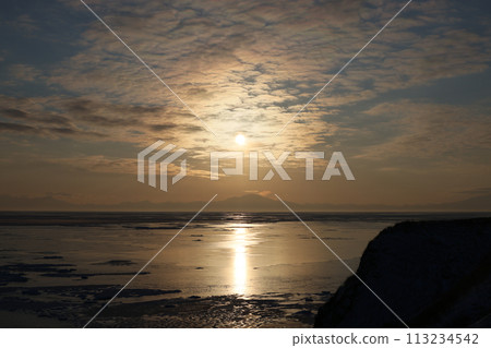 北海道能取岬的早晨景色 113234542