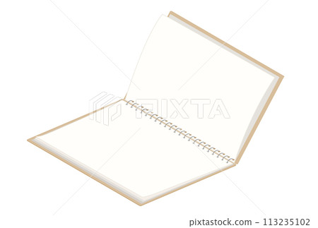 Isometric illustration of sketchbook Isometric illustration of sketchbook 113235102