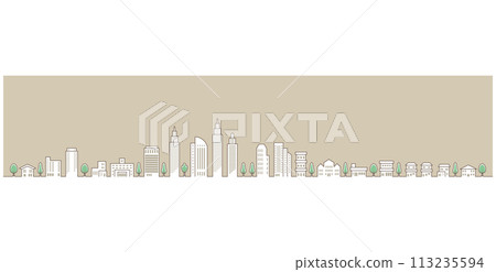 Pop illustration of cityscape Pop illustration of cityscape 113235594