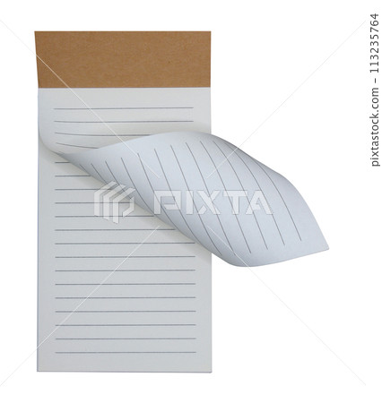 Rolled paper notebooks for office work isolated on white background Rolled paper notebooks for office work isolated on white background 113235764