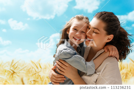 Happy family at nature Happy family at nature 113236231