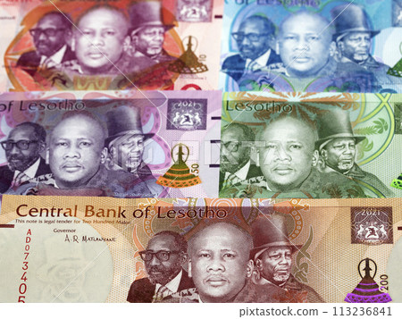 Lesotho loti a business background Lesotho loti a business background 113236841