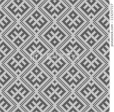 Seamless geometric pattern in style russian traditional embroidary Seamless geometric pattern in style russian traditional embroidary 113237727