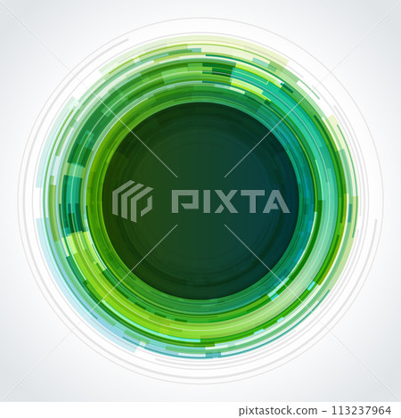 Vibrant Colorful Circle on White Background 113237964