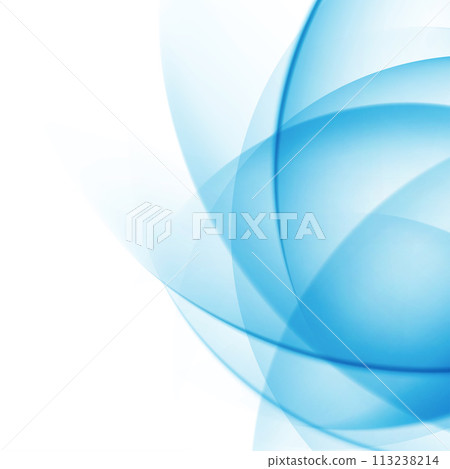 Blue Abstract Background With Overlapping Circles 113238214
