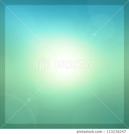 Blurry Bright Sun in Sky 113238247