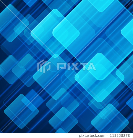 Blue Geometric Pattern With Light Burst 113238278