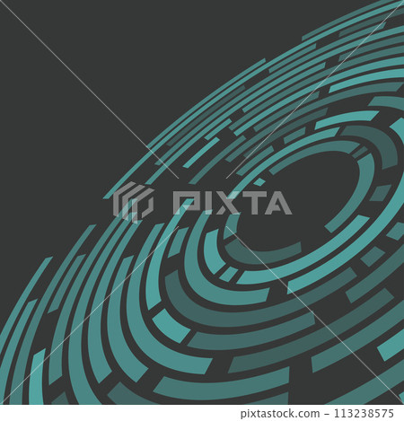 Black and Blue Circular Design 113238575