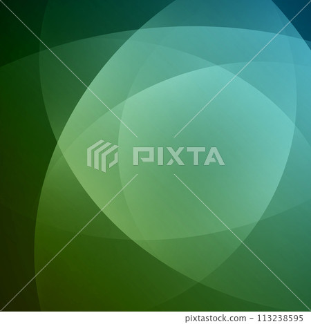 Green Abstract Background With Overlapping Circles 113238595