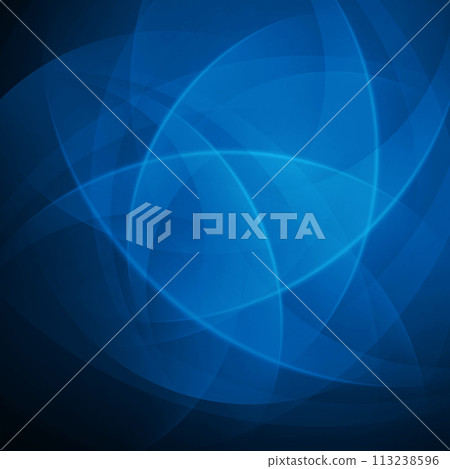 Blue Abstract Background With Overlapping Circles 113238596