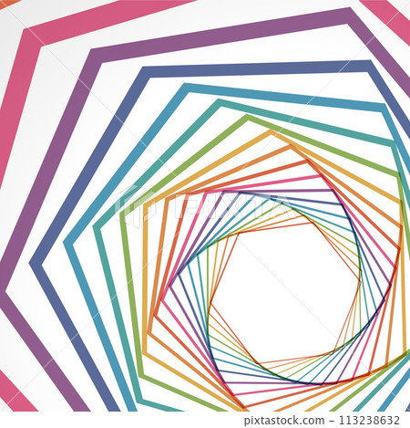Geometric Spiral Design on Abstract Background 113238632