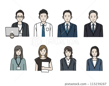 商人、自由工作者的插圖 113239287