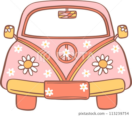 Groovy retro summer car Groovy retro summer car 113239754