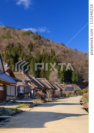 Scenery of Ouchijuku in Minamiaizu, Fukushima 113240258