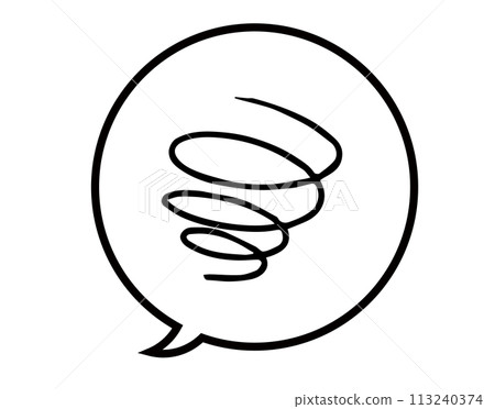 Comic sign round and round Comic sign round and round 113240374