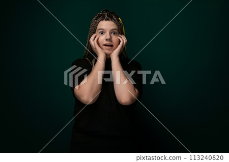 Woman Holding Hands on Face 113240820