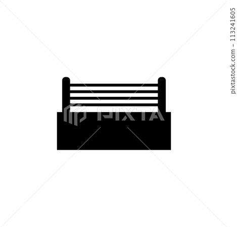 Boxing Ring Flat Vector Icon 113241605