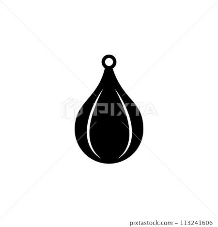 Punching Boxing Speed Bag Flat Vector Icon Punching Boxing Speed Bag Flat Vector Icon 113241606