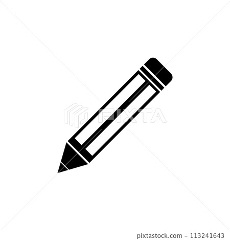 Pencil Flat Vector Icon 113241643
