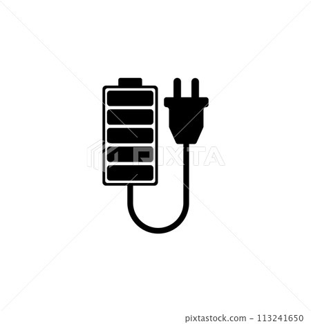 Rechargeable Battery Flat Vector Icon 113241650