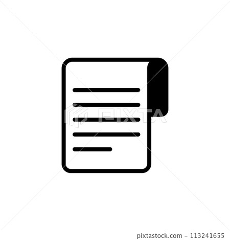 Newspaper Flat Vector Icon Newspaper Flat Vector Icon 113241655