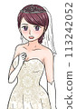 Angry bride at wedding 113242052