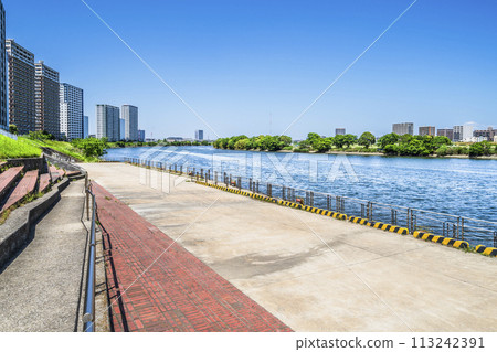 多摩河景公園風景【神奈川縣川崎市】 多摩河景公園風景【神奈川縣川崎市】 113242391
