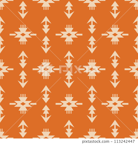 Tribal Southwestern Navajo Quilt Seamless Pattern 113242447