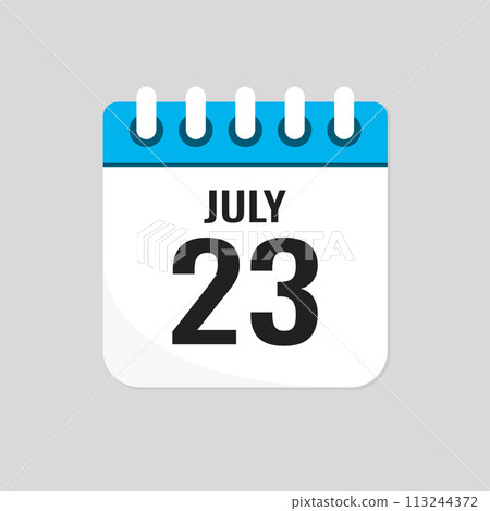 Icon page calendar day - 23 July 113244372