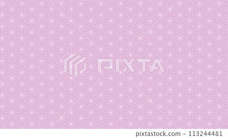 Japanese-style banner background, pastel-colored hemp leaf pattern, horizontal, 16:9, purple Japanese-style banner background, pastel-colored hemp leaf pattern, horizontal, 16:9, purple 113244481