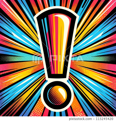 流行感嘆號素材 113245420