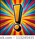 Pop exclamation mark 113245435