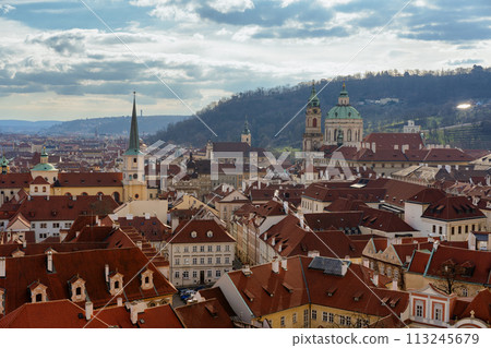 Old Town, Prague, Czech Republic, seen from the castle 113245679