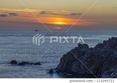 Coast with Phare de la Vieille near Pointe du Raz, Brittany, France Coast with Phare de la Vieille near Pointe du Raz, Brittany, France 113245711