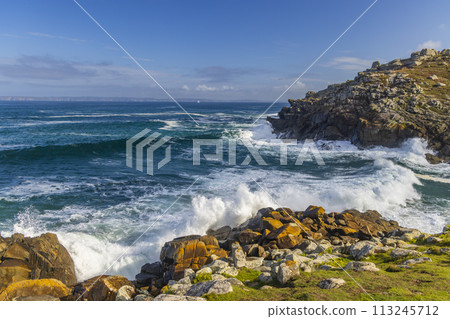Landscape near Phare du Millier, Beuzec-Cap-Sizu, Brittany, France Landscape near Phare du Millier, Beuzec-Cap-Sizu, Brittany, France 113245712