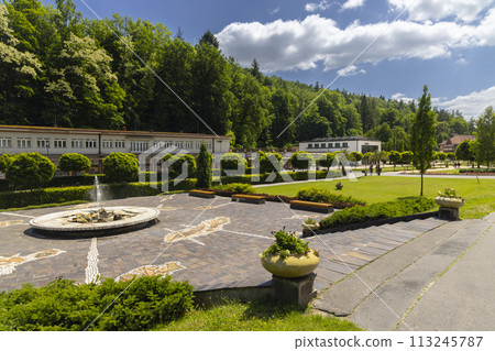 Luhacovice, picturesque spa town in Southern Moravia, Czech Republic 113245787