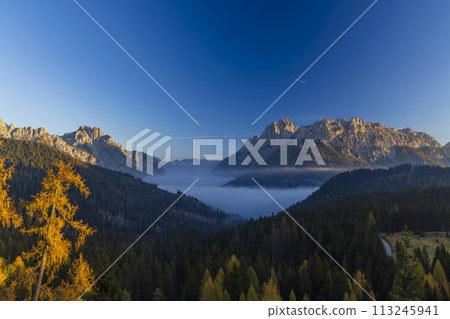 Landscape near Sella di Razzo and Sella di Rioda pass, Carnic Alps, Friuli-Venezia Giulia, Italy Landscape near Sella di Razzo and Sella di Rioda pass, Carnic Alps, Friuli-Venezia Giulia, Italy 113245941