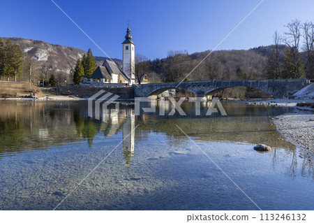 Sv. Janez Krstnik church, Ribcev Laz, Bohinj, Triglav national park, Slovenia 113246132