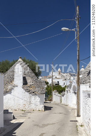 Trulli houses in Alberobello, UNESCO site, Apulia region, Italy Trulli houses in Alberobello, UNESCO site, Apulia region, Italy 113246200