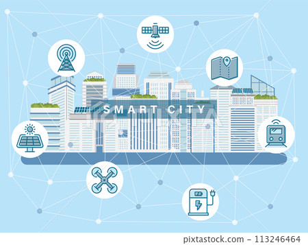 Smart City: Cityscapes that utilize technology Smart City: Cityscapes that utilize technology 113246464