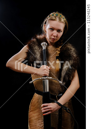 young viking woman young viking woman 113248245