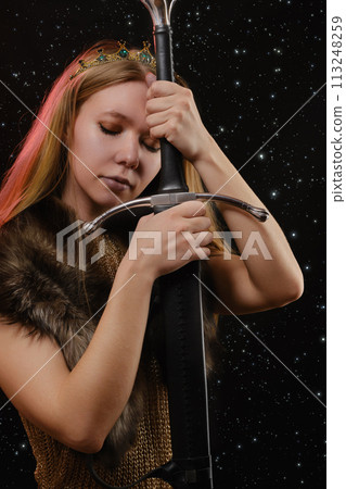 young viking woman young viking woman 113248259