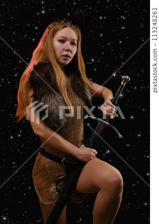 young viking woman young viking woman 113248261