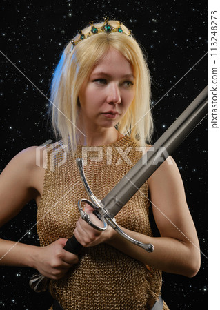 young viking woman young viking woman 113248273