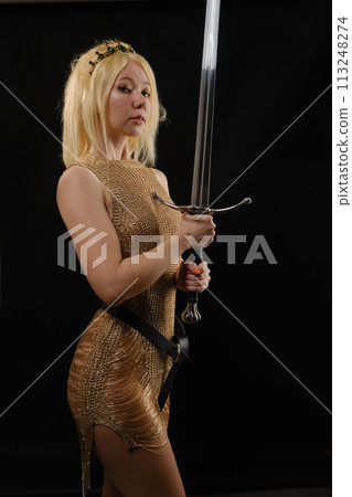 young viking woman young viking woman 113248274