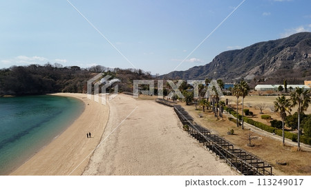 Kure City Kamagari [Citizens' Beach] Drone aerial photography_No09 113249017