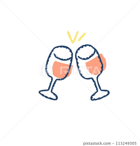 Image of toasting with a glass Image of toasting with a glass 113249305