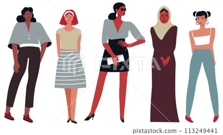 Fashion clothes for ladies of different nations Fashion clothes for ladies of different nations 113249441