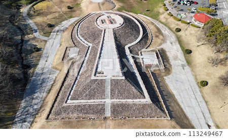Higashihiroshima City_Historic Site [Mitsujo Tomb] Aerial View_No01 113249467